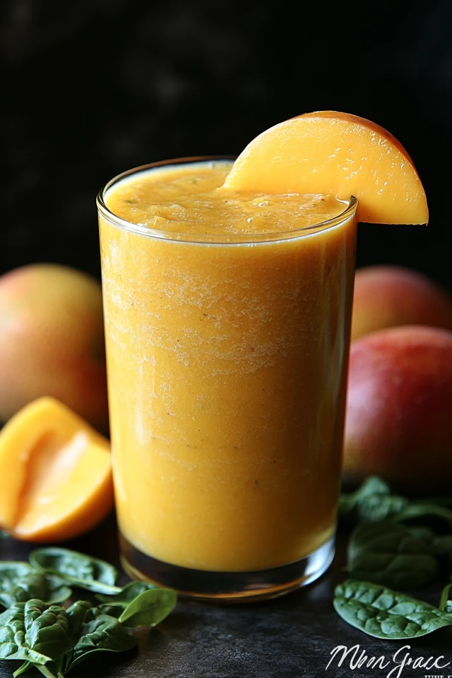 Mango Spinach Juice: A Sweet, Green Drink