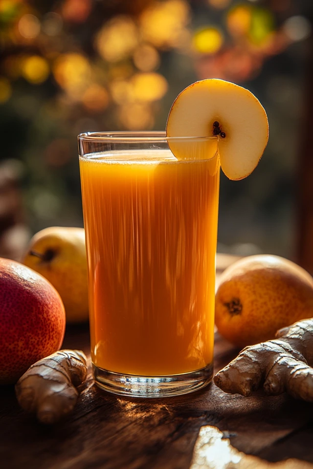 Pear Ginger Juice: Sweet, Spicy, and Refreshing