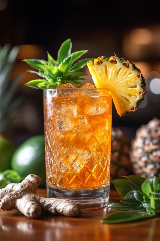 Pineapple Papaya Ginger Juice: A Tropical Spicy Fusion