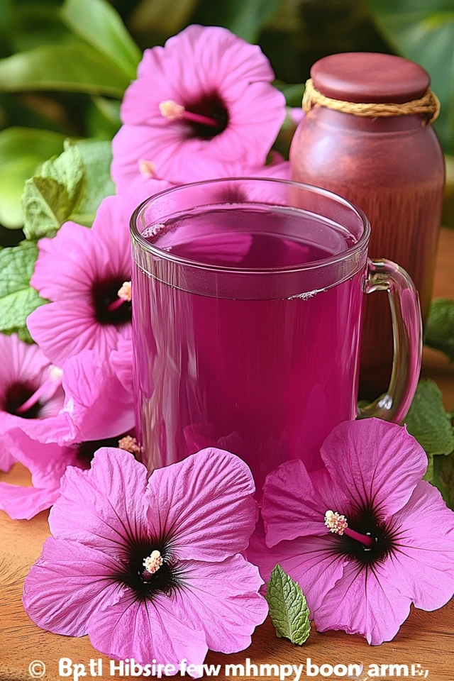 Hibiscus Mint Tea: A Sweet and Minty Floral Drink
