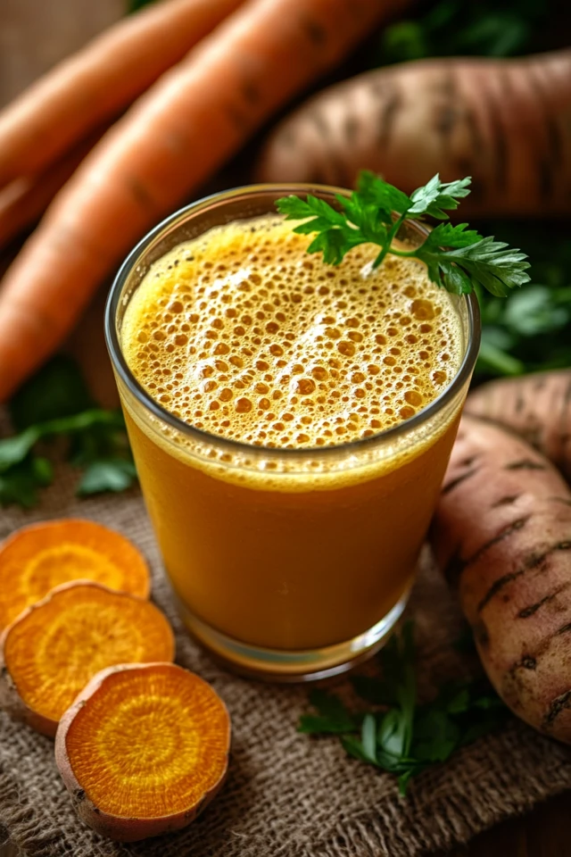Sweet Potato Carrot Juice: A Sweet, Earthy Drink
