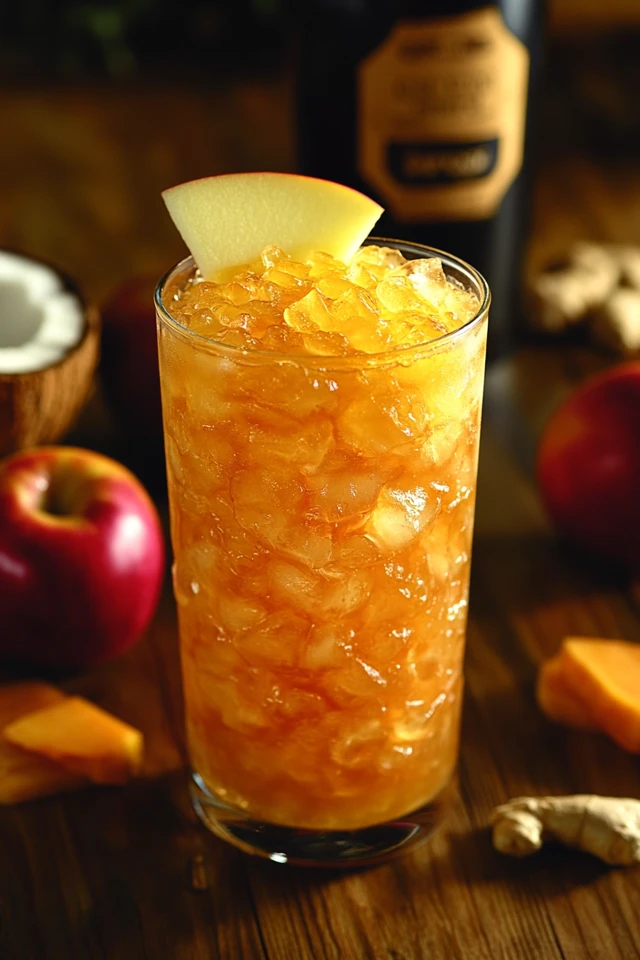 Coconut Apple Ginger Juice: Sweet, Spicy, and Smooth