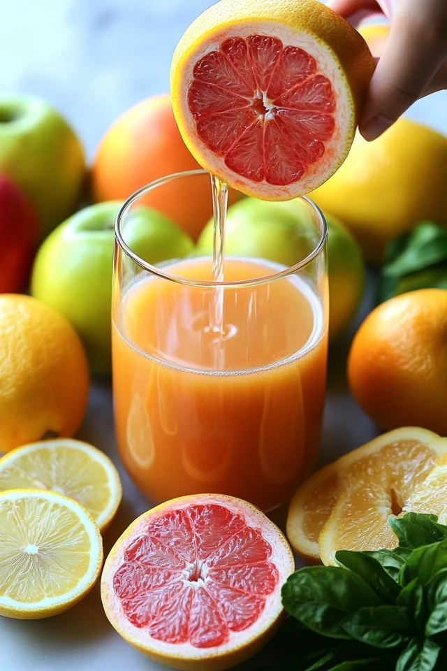 Grapefruit Apple Lemon Juice: A Sweet, Tart Citrus Refreshment