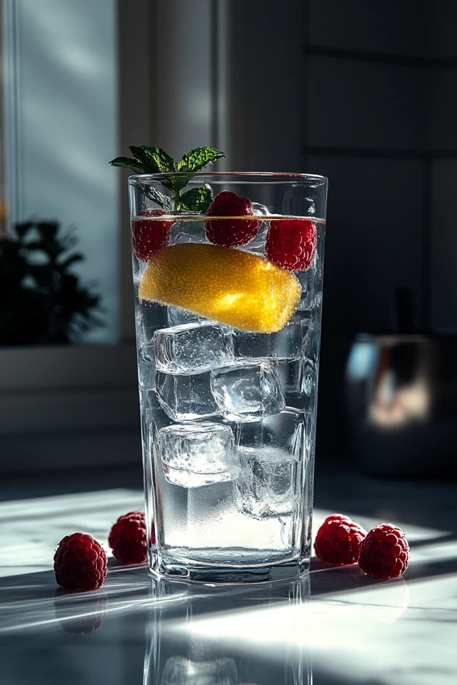 Lemon Raspberry Mint Infused Water: Zesty, Sweet, and Cool