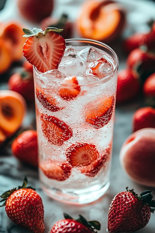 Strawberry Peach Infused Water: Sweet and Hydrating