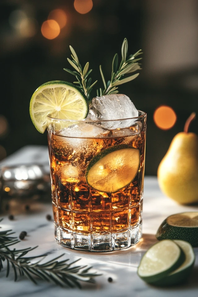 Lime Pear Infused Water: Sweet, Citrusy, and Refreshing