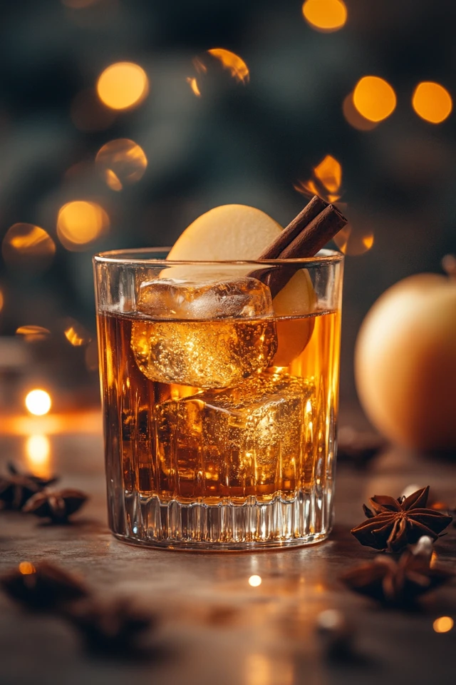 Apple Cinnamon Bourbon Cocktail: A Warm, Spicy Holiday Treat