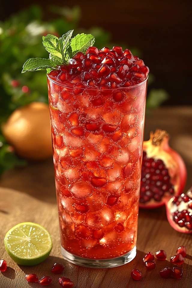 Pomegranate Ginger Ale: A Festive, Sparkling Holiday Drink