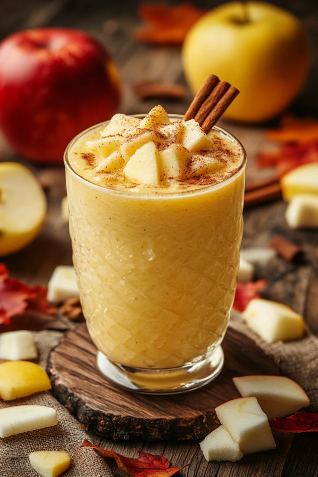 Cinnamon Spiced Apple Smoothie: A Sweet, Cozy Autumn Treat