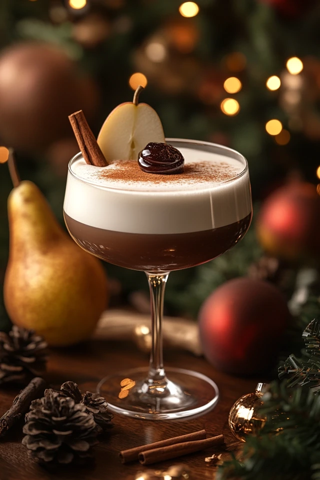 Pear Cinnamon Fizz: A Sweet and Zesty Holiday Drink