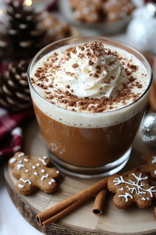 Gingerbread Frappe: A Cool, Spiced Holiday Drink