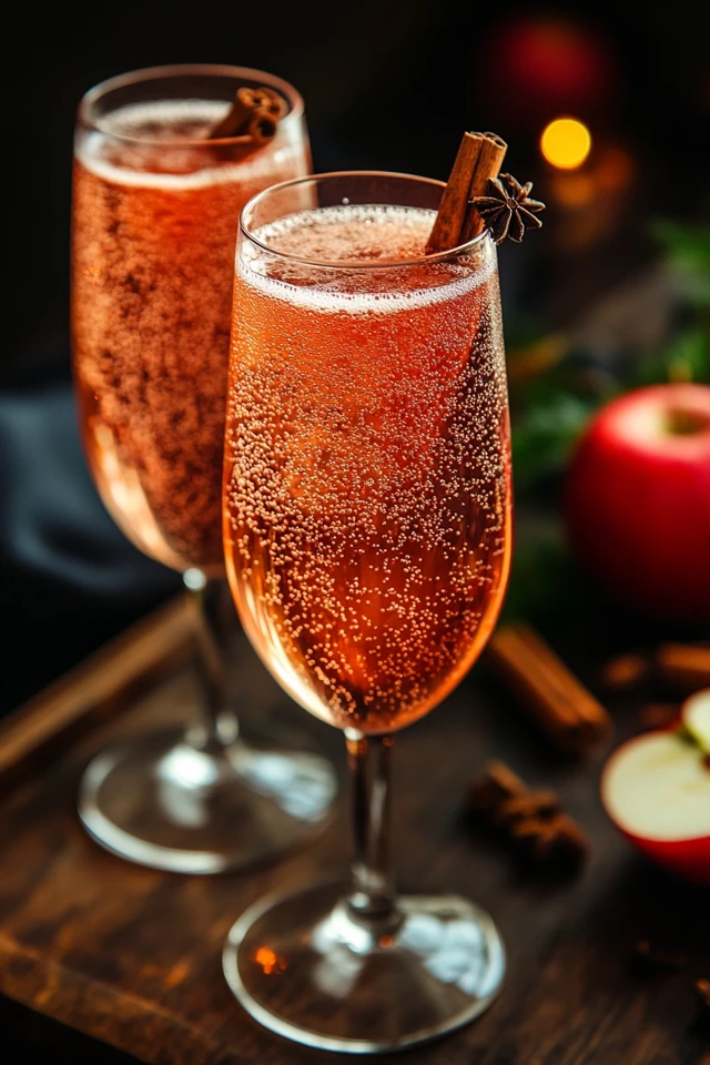 Ginger Cinnamon Apple Fizz: A Spicy, Sweet Holiday Drink