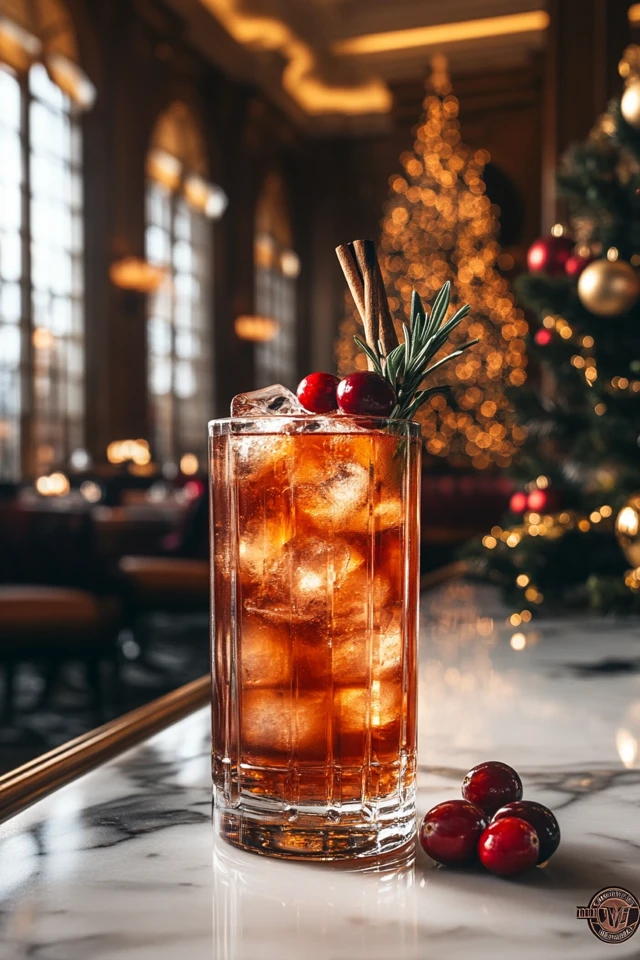 Spiced Cranberry Bourbon Fizz: A Sweet and Spicy Holiday Cocktail