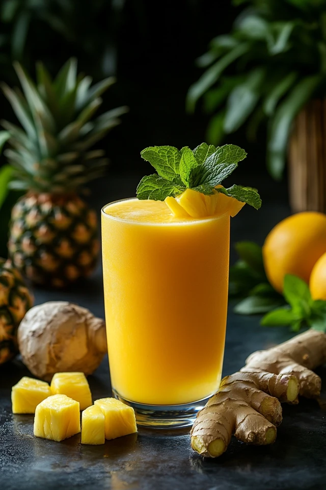 Pineapple Ginger Punch: A Sweet and Zesty Tropical Cocktail