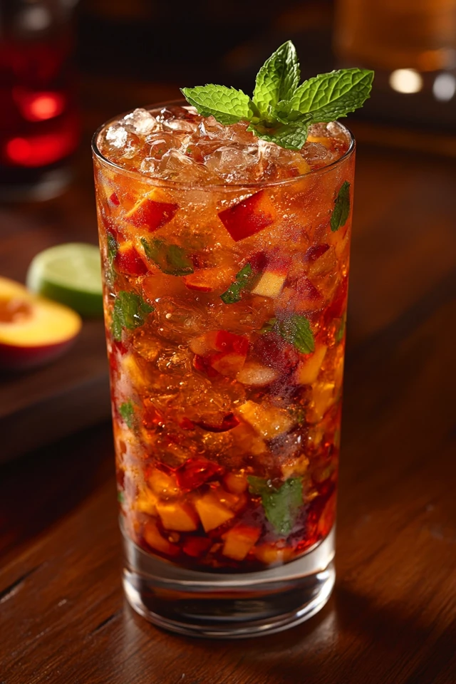 Peach Mint Mojito: A Sweet, Refreshing Rum Cocktail