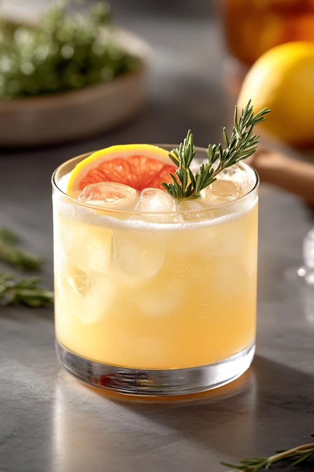 Lemon Rosemary Whiskey Sour: A Citrusy, Herbaceous Whiskey Drink