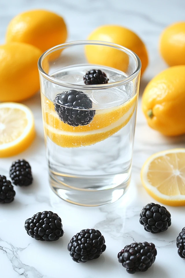 Blackberry Lemon Infused Water: A Sweet and Citrusy Hydrator