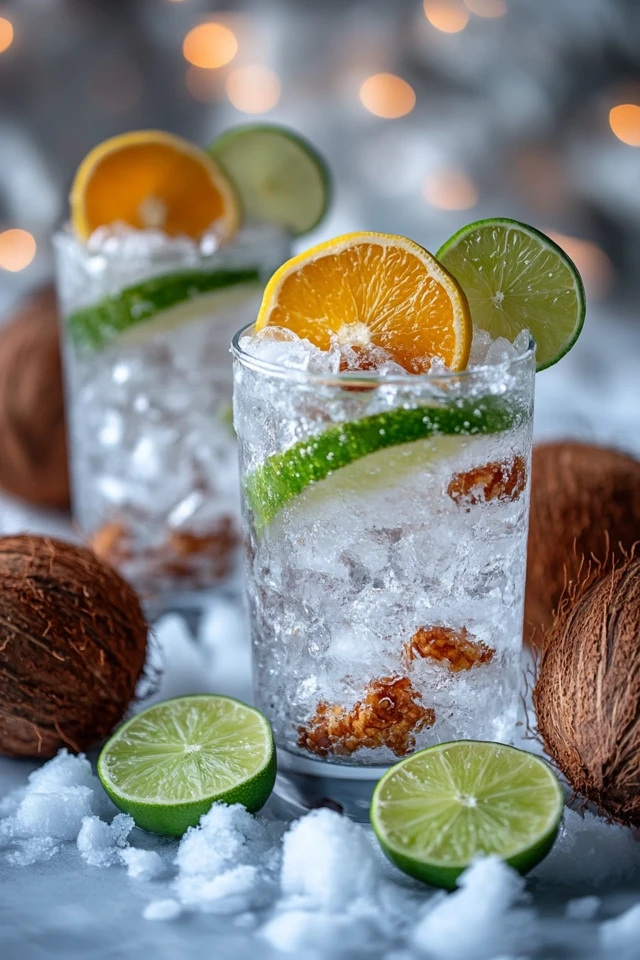 Coconut Lime Lemon Infused Water: A Zesty, Tropical Drink