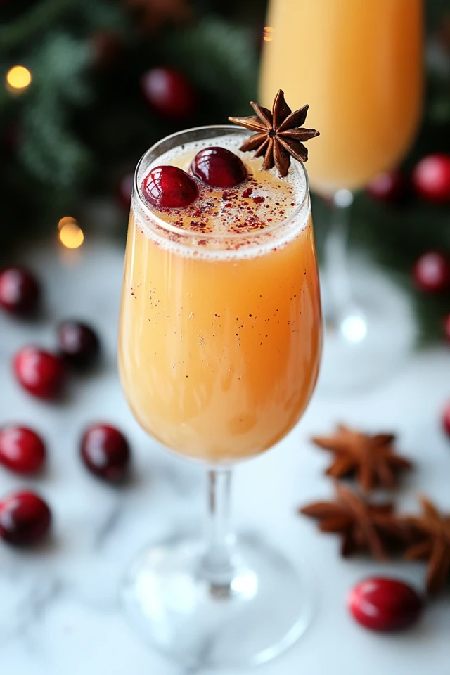 Christmas Cranberry Mimosa: A Festive Holiday Sparkler
