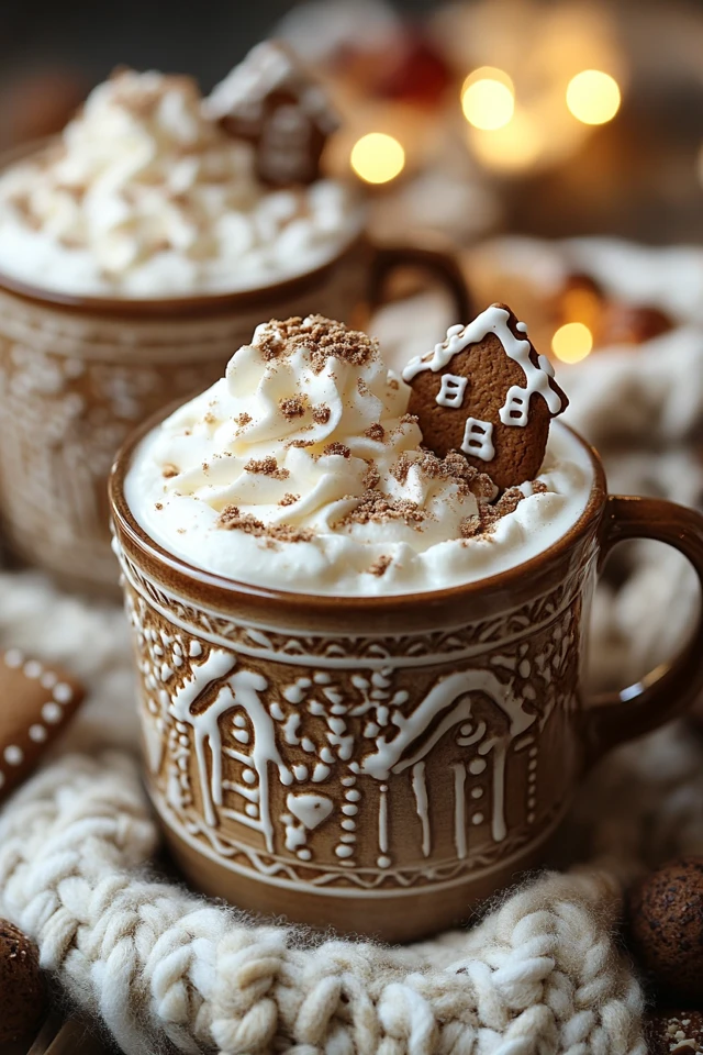 Gingerbread White Hot Chocolate: A Cozy Winter Beverage