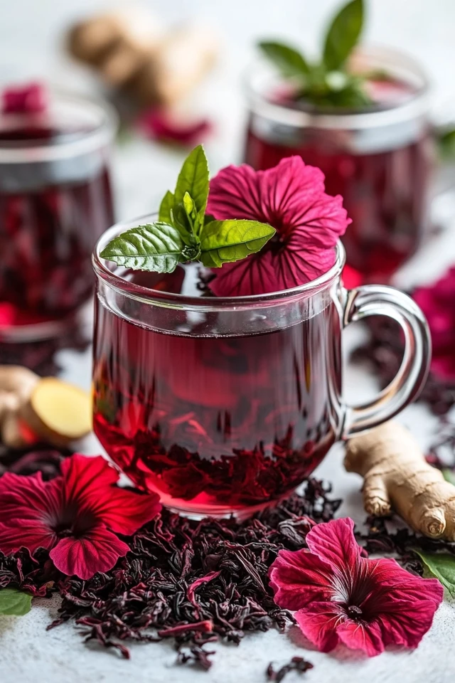 Hibiscus Ginger Tea: A Tart, Spicy Herbal Infusion