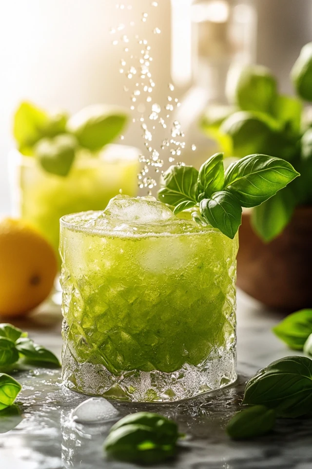 Lemon Basil Vodka Punch: A Citrusy and Herbal Cocktail