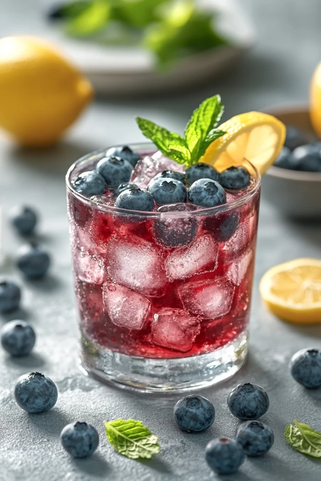 Blueberry Lemon Vodka Punch: A Sweet, Tart Cocktail