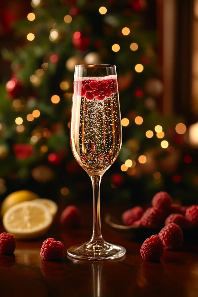 Raspberry Lemon Prosecco Spritz: Light and Festive